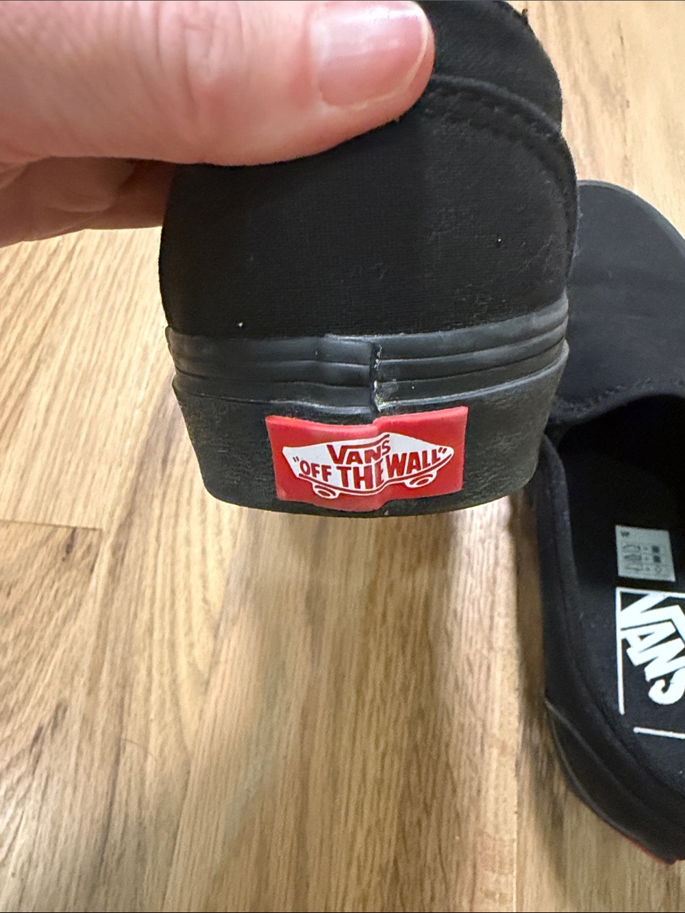 Women’s Vans Black Classic Slip-On Sneakers - Picture 3 of 6